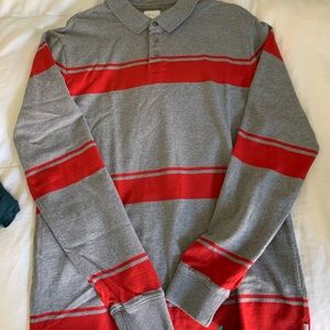 RVCA long sleeve polo shirt